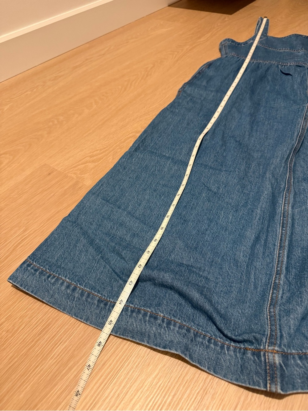 Madewell Blue Denim Midi Dress - Picture 7 of 7